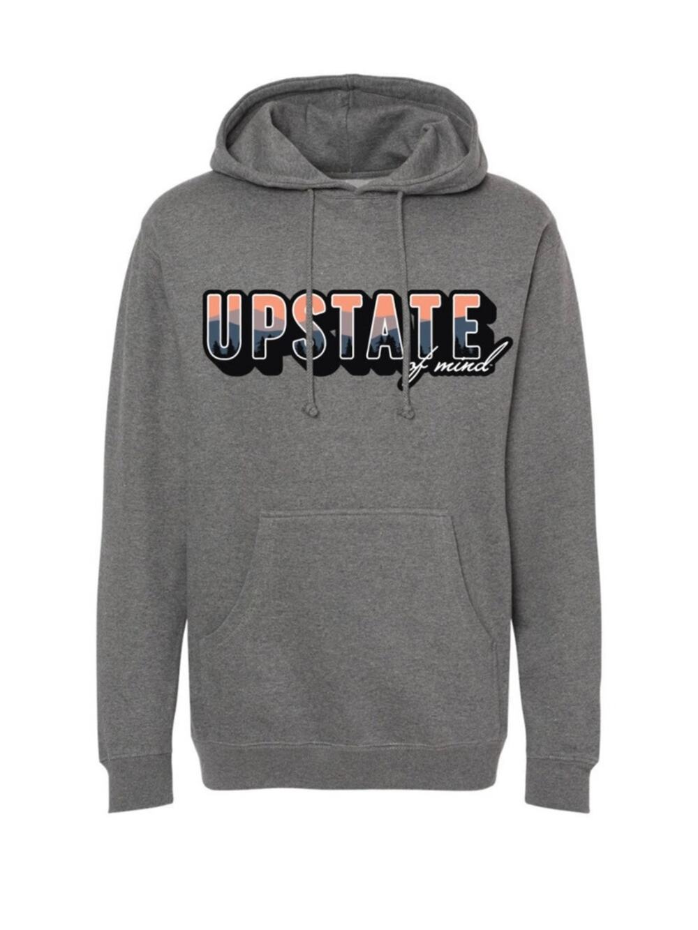 Compas Life Apparel SUNSET PULLOVER HOODIE GUNMETAL HEATHER GREY unisex large